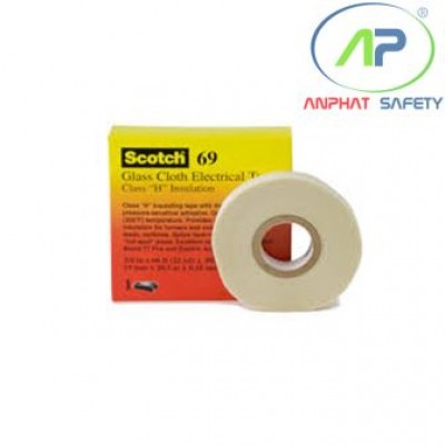 Băng keo điện 3M vải thủy tinh Scotch 69 (25mm x 33m)
